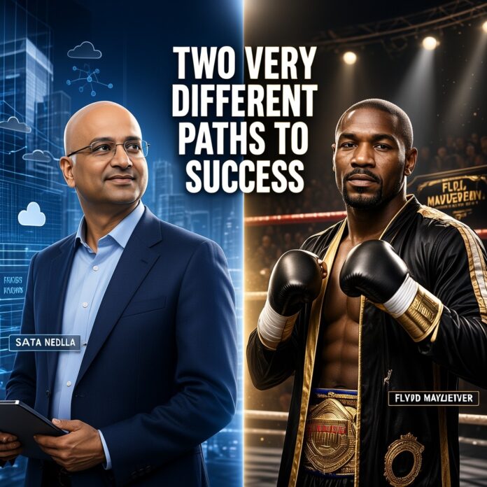 satya nadella and floyd mayweather